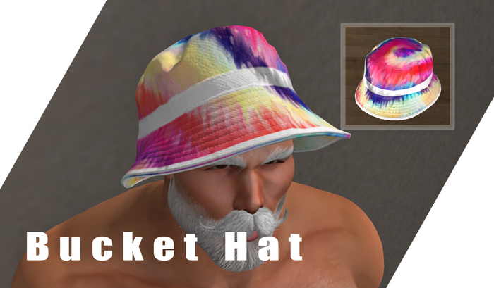 Bucket Hat - Pride Colorful - High LOD & Quality Details ( DJ Cap, Beach Party, Clubbing, Acid, Furry, Unisex, Fashion )
