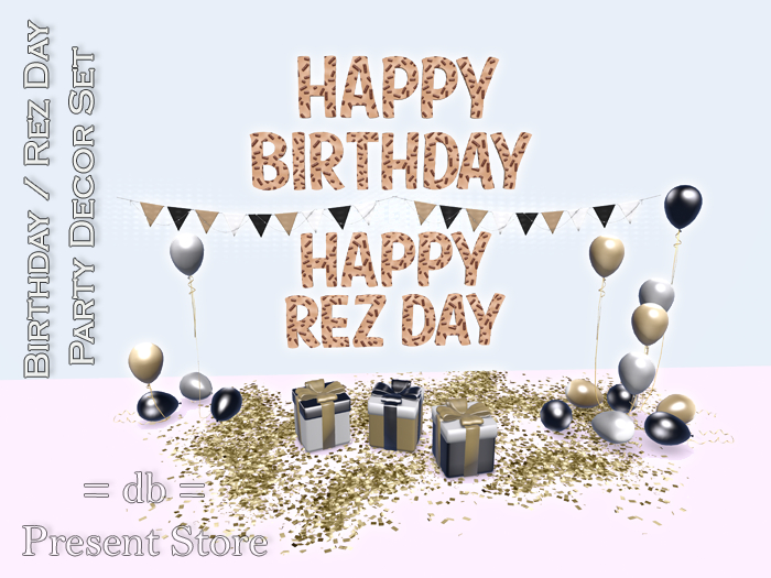 ::db:: Happy Birthday / Rez Day Letters Party Decor Set III