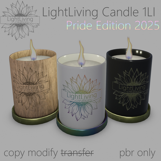 ~LLc~ LightLiving candle pack + Pride edition 2025 1L$ GIFT