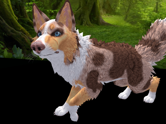 TWI Red Merle Aussie Wolf Texture Applier