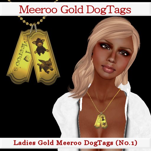 Ladies Meeroo DogTags (Gold)(No1)