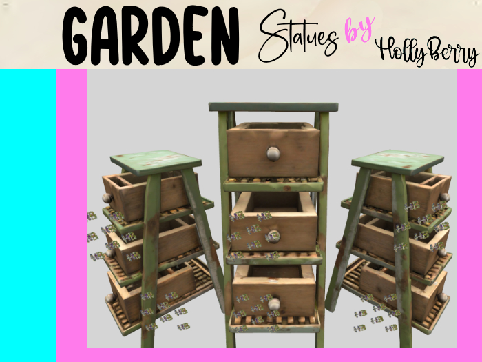 HB: Vintage Worn Drawer Ladder FuLL PERM