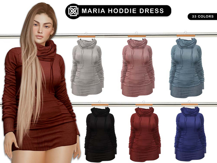 Addams - Maria Hoodie Dress #FATPACK