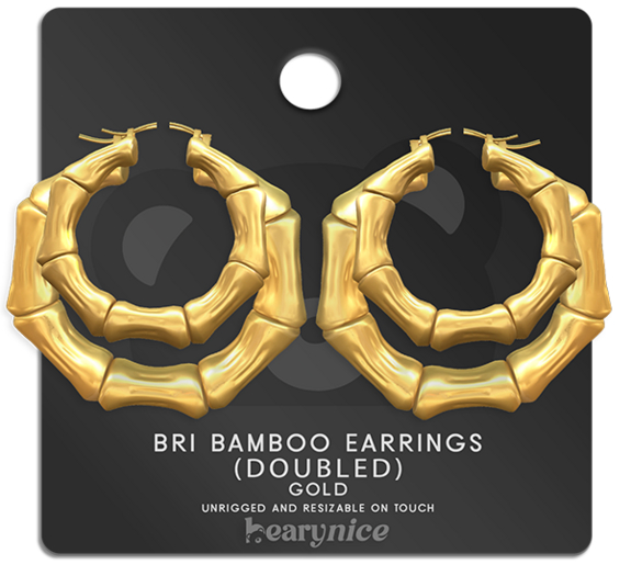 beary.// bri bamboo hoops (doubled) 
