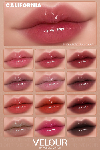 VELOUR "CALIFORNIA" FADED LIPSTICK