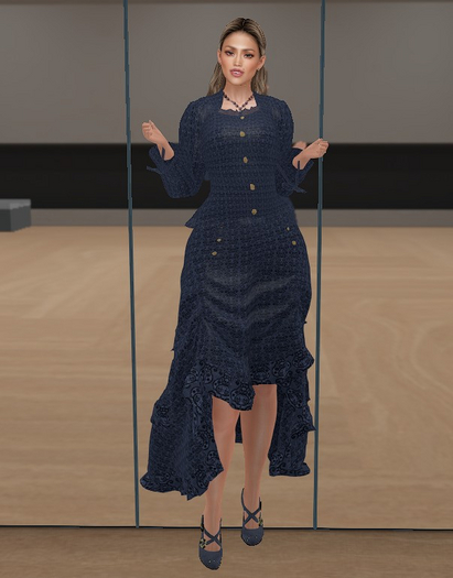 Steampunk outfit Blue Mosaico LX