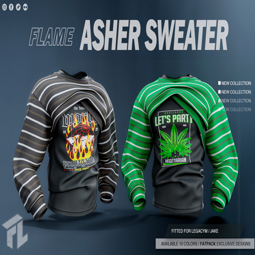 Flame Asher Sweater FATPACK