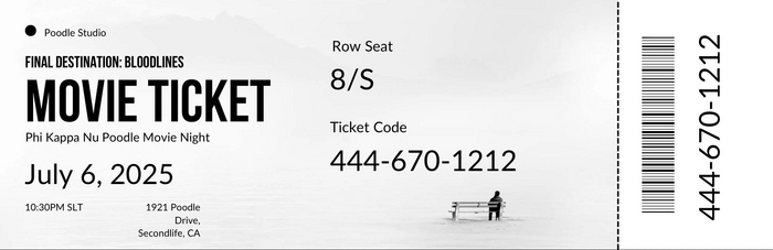 ::Final Destination Ticket::