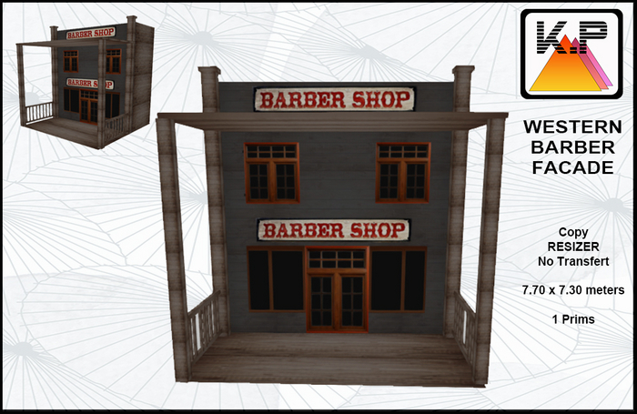 WESTERN BARBER SHOP FACADE