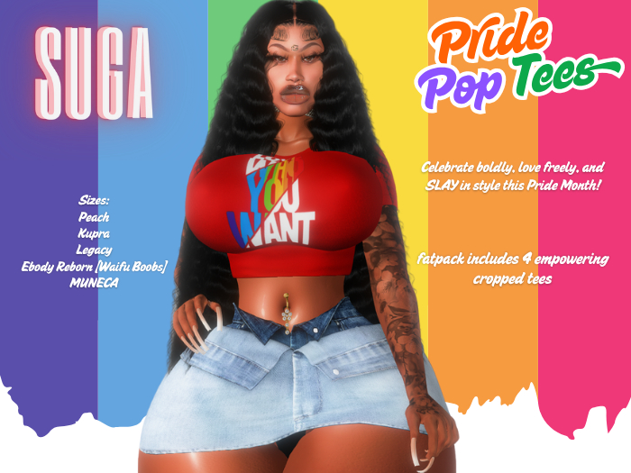 PRIDE POP TEE LOVE WHO YOU WANT
