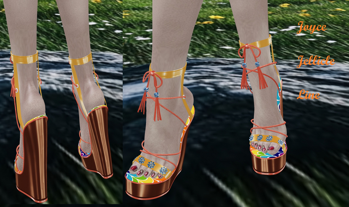 Rainbow Waves Heels
