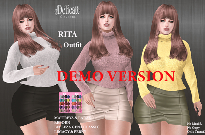 Delicatt Couture - Rita Outfit - Demo