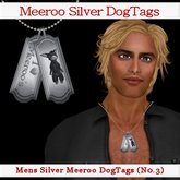 Mens Meeroo DogTags (Silver)(No3)