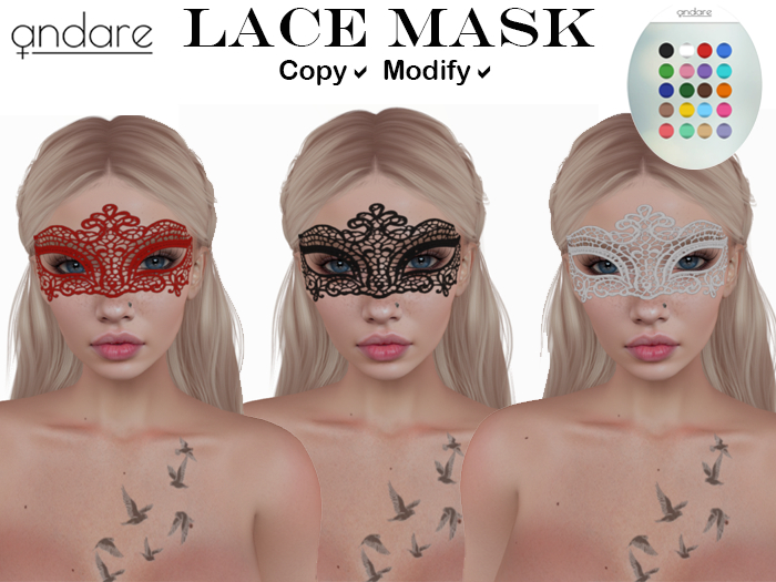 Andare - Lace Mask PACK DEMO