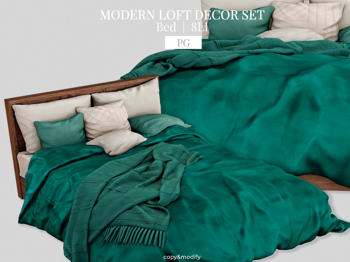MINIMAL - Modern Decor Set Bed PG