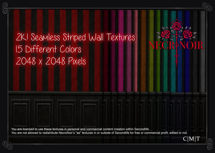 {NecroNoir} Striped Wall Textures