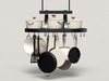 Second Life Marketplace - Nutmeg. Hanging Pot Rack / add me