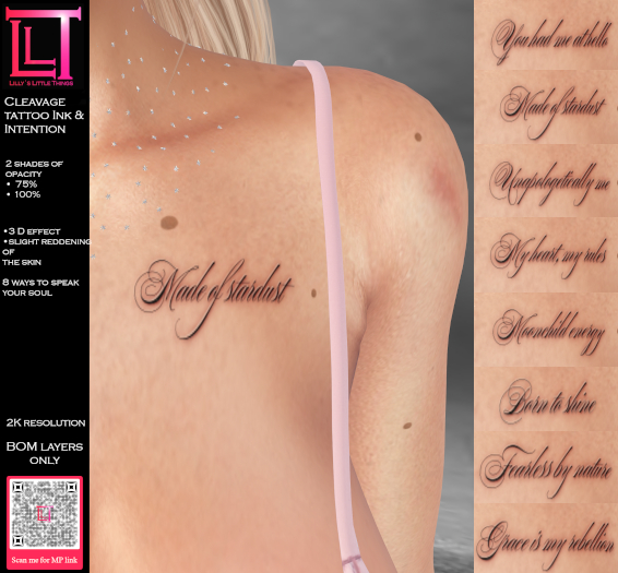 Cleavage tattoo Ink & Intention *LLT*