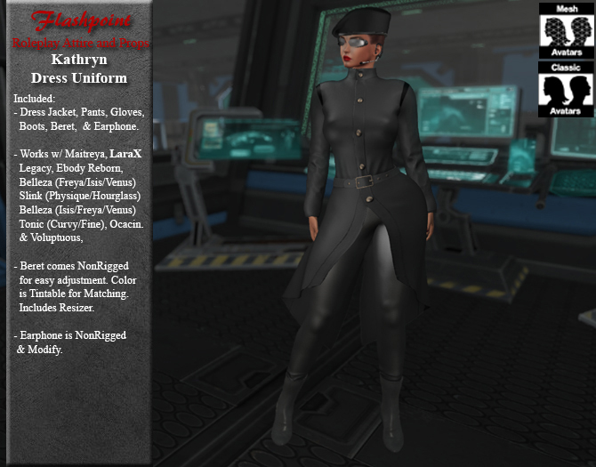 Kathryn Spaceforce - Dress Uniform Black