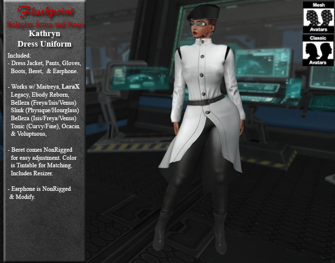 Kathryn Spaceforce - Dress Uniform White