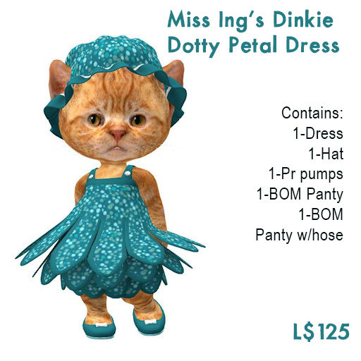 Miss Ing's Dinkie Dotty Petal Dress