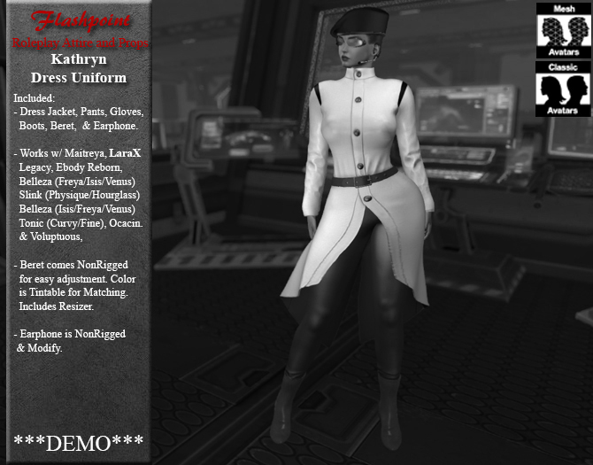Kathryn Spaceforce - Dress Uniform (Demo)