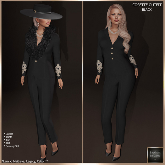 SAS - Cosette Black Outfit (LaraX & MB) 