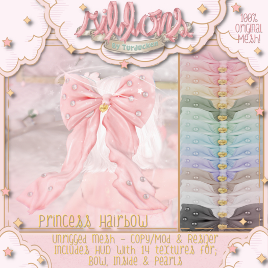 {Ribbons} Princess Hairbow {Box}