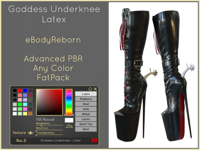 Nota B: Goddess Underknee Reborn Latex