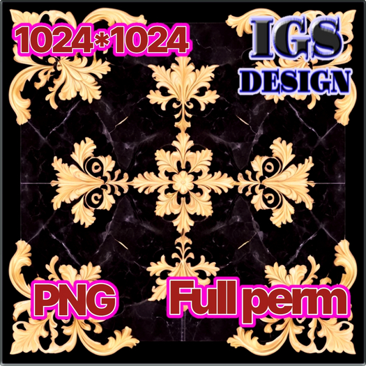 Black Marble Tile PNG Texture