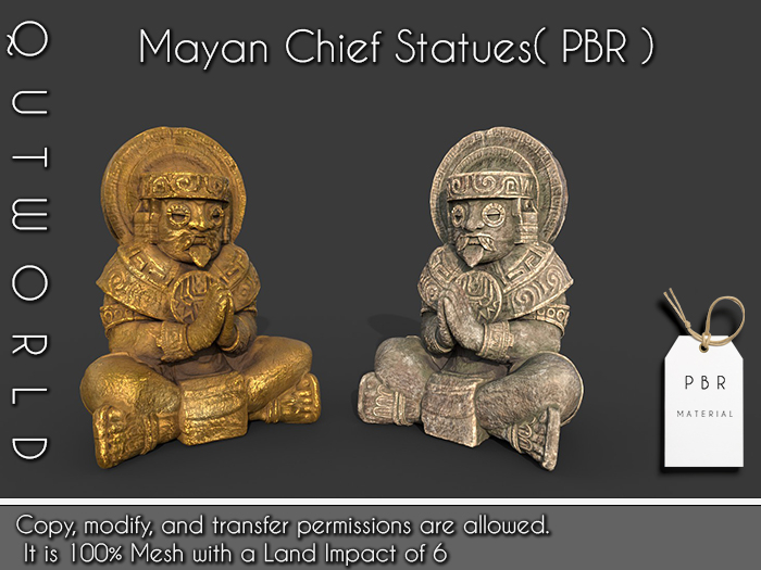 .::QUTWORLDT Mayan Chief Statues_PBR::.FP 