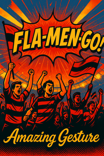 FLA-MEN-GO! Powerful Brazilian Soccer Chant Gesture | Audio + Styled Chat | Flamengo | Second Life Animation