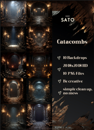 SATO - Catacombs backdrops (UNPACK)