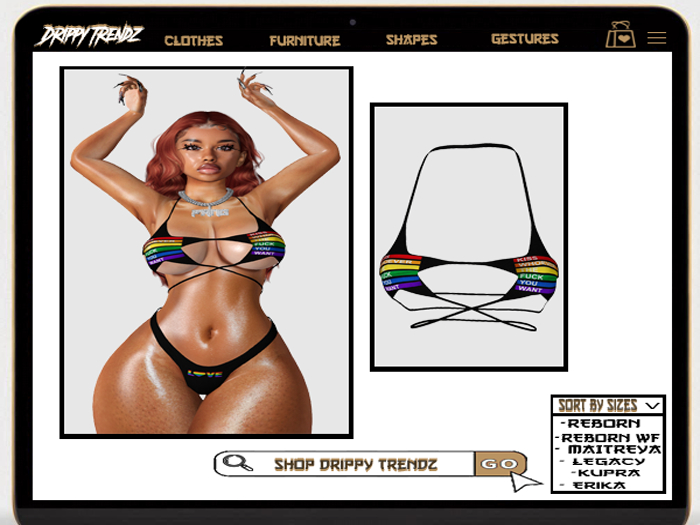 Pride Star Bikini Top