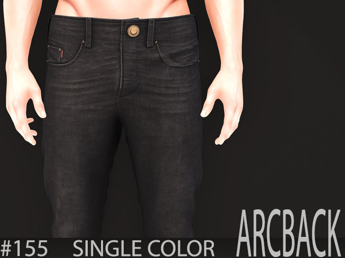 #155 [ ARCBACK ] - Jeans - Black