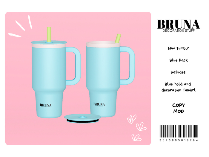 BRUNA -  Mini Tumblr - Blue Pack 