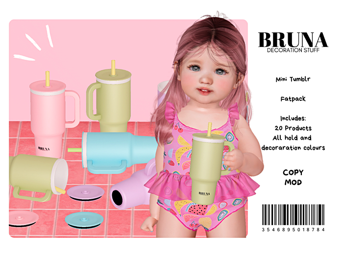 BRUNA -  Mini Tumblr - Fatpack 