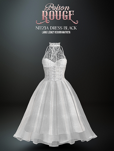 POISON ROUGE Nitzia Dress White
