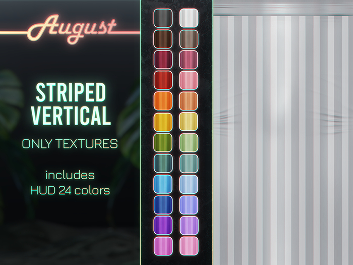[• AUGUST •] - HUD Haru tights (striped vertical)