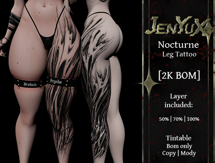 ::JenYuX:: Nocturne Leg Tattoo
