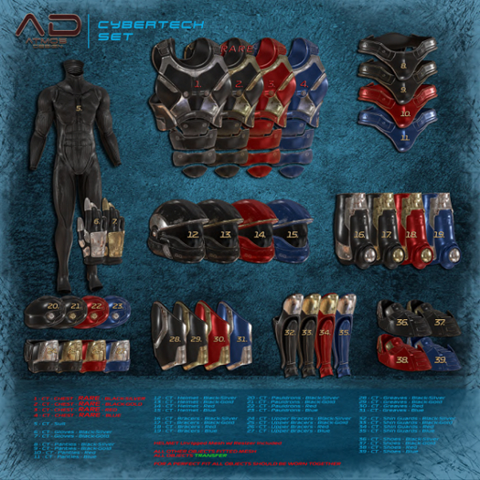 [AD] - CyberTech SET Black-Silver complete