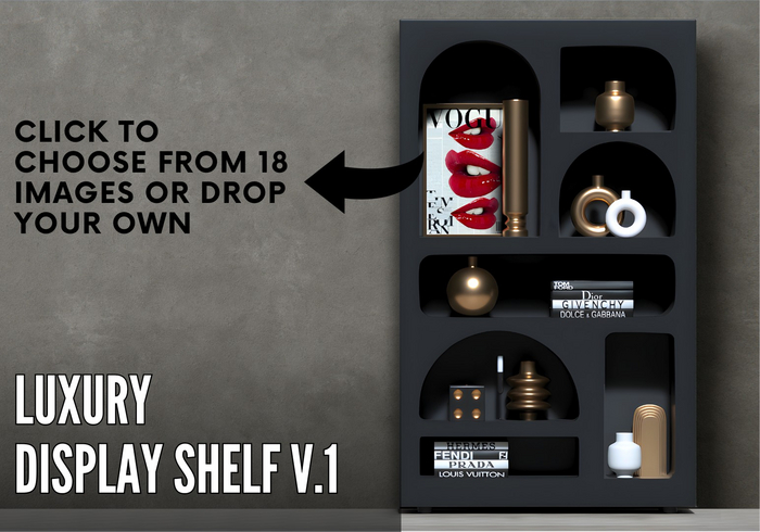 DIFFERENCE -Luxury Display shelf V.1 black 