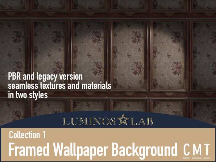 LL Framed Wallpaper Background PBR (coll1) Full Perm