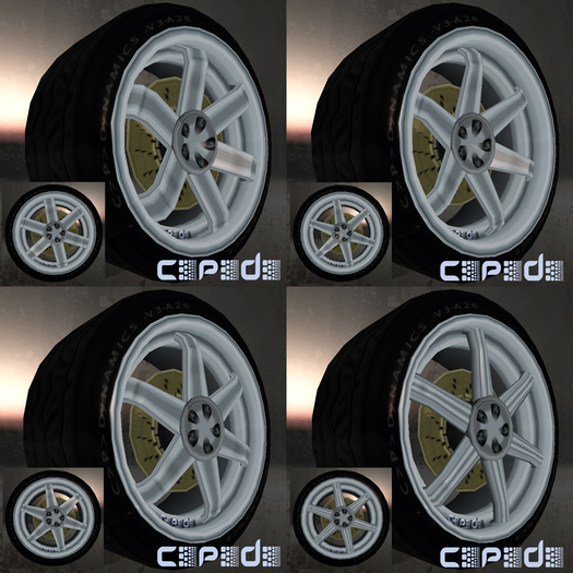 C>P>D> All V3 6 Spoke Alloy Rims Set (full perms) [box]