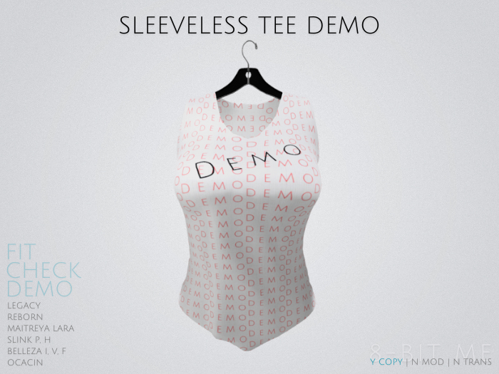 Sleeveless Tee DEMO Package