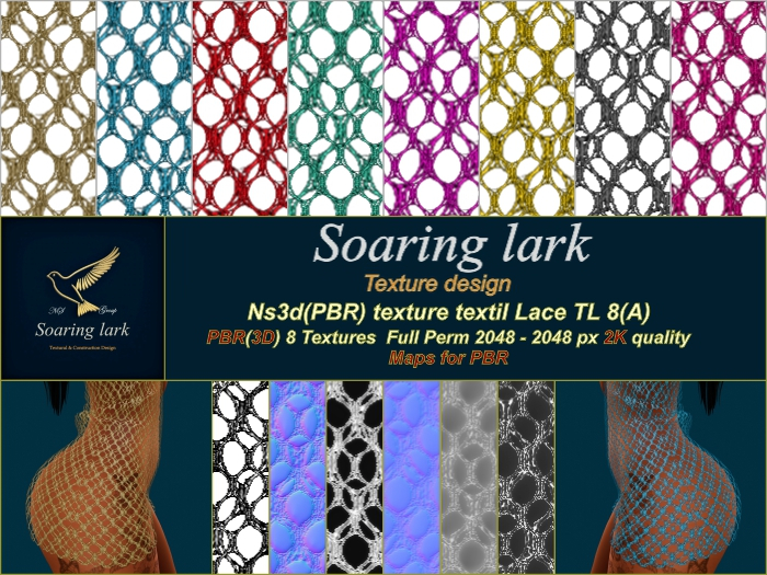 Ns3d(PBR) texture textil Lace TL 8(A)