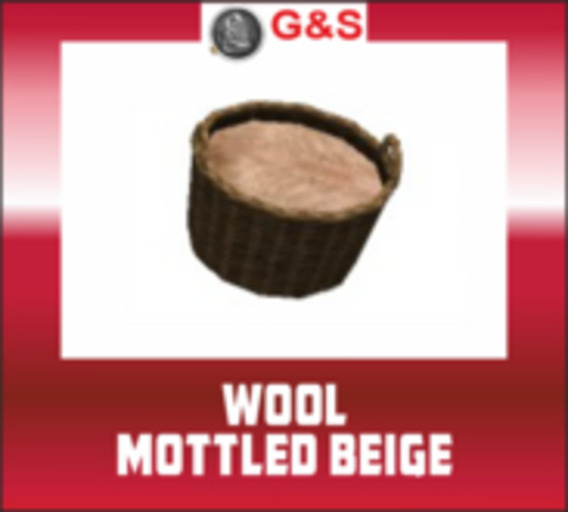 G&S mottled beige wool 