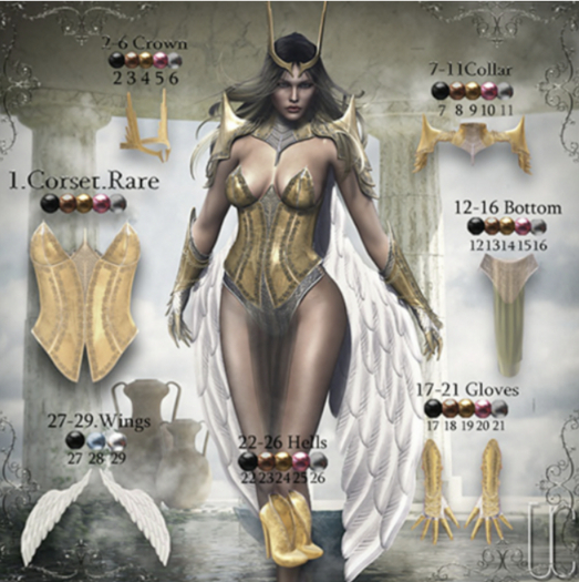 1. UC Sholee Corset All in 1 Maitreya RARE + HUD