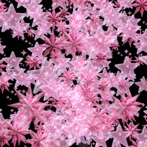 Pink Stars Confetti Tosser Thrower