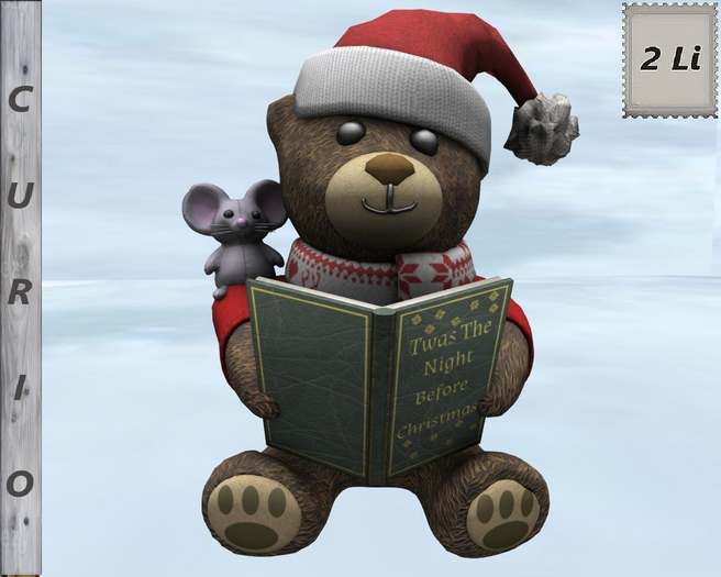 Reading Chrstmas Teddy